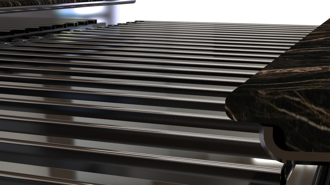 Producto Mobotech Design S.L Mobiliario indutrial de acero y mármol. Ejemplo de ingeniería y desarrollo de producto