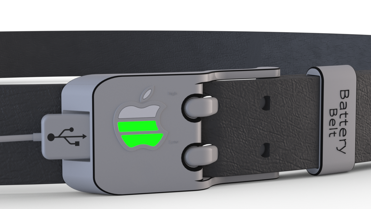 Producto Mobotech Design S.L cinturon tecnológico con cargador de teléfono incorporado. Ejemplo de ingeniería y desarrollo de producto